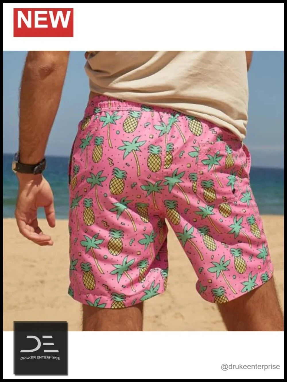 Quick Dry Swim Trunks with Mesh Lining 7